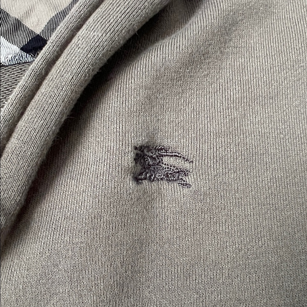 Burberry Green Zip-Up Hoodie - Picture 4 of 7